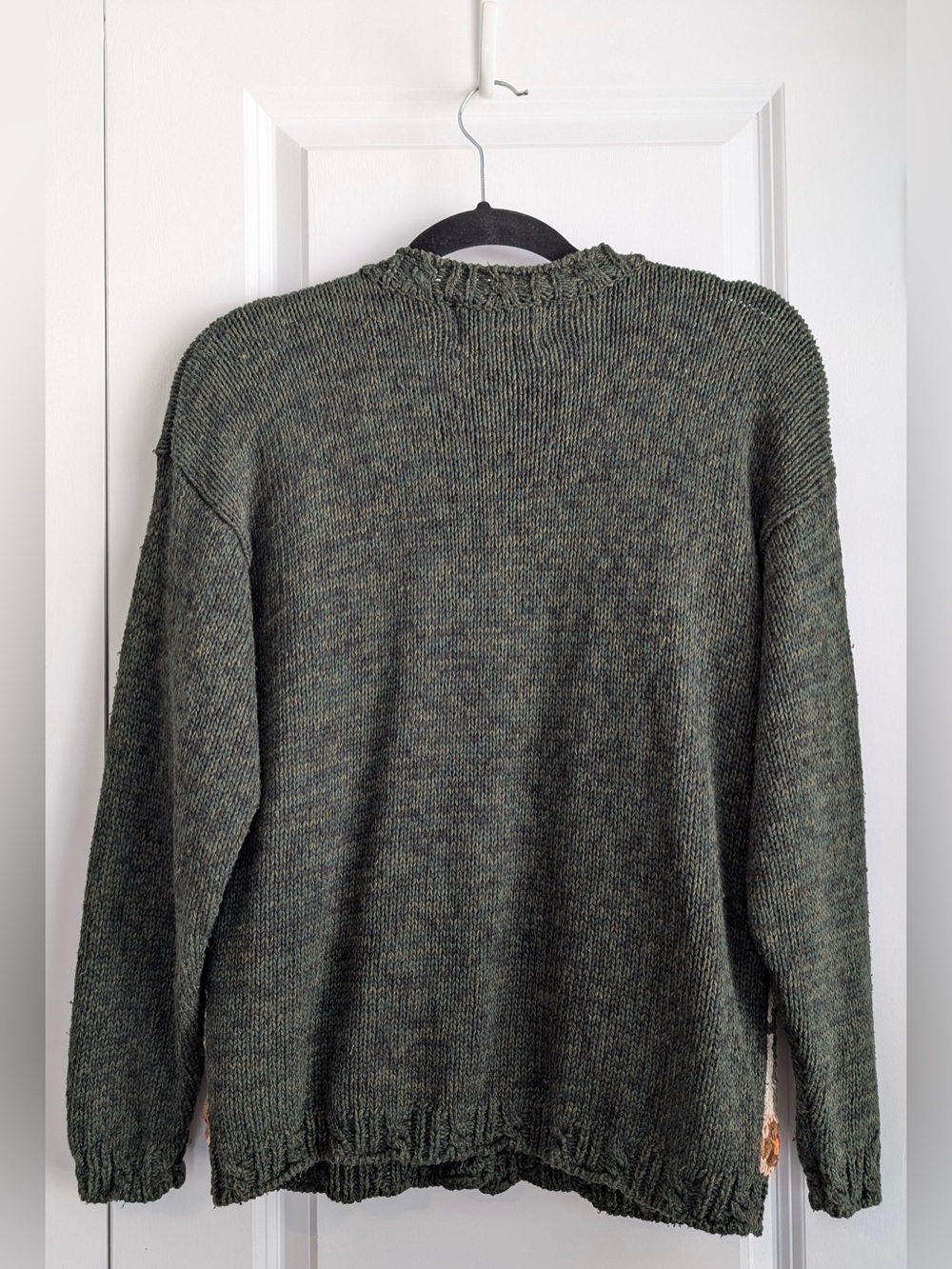 Heirloom Collectibles Women’s Fall Thanksgiving Knit Cardigan Green Size Small - Picture 4 of 9